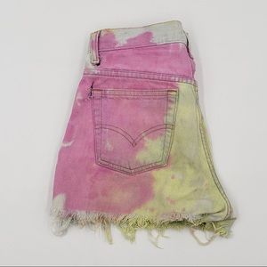 Levi's Shorts - LEVIS Tie dye cut off distressed shorts Med 8/10 Levi's Shorts - LEVIS Tie dye cut off distressed shorts Med 8/10